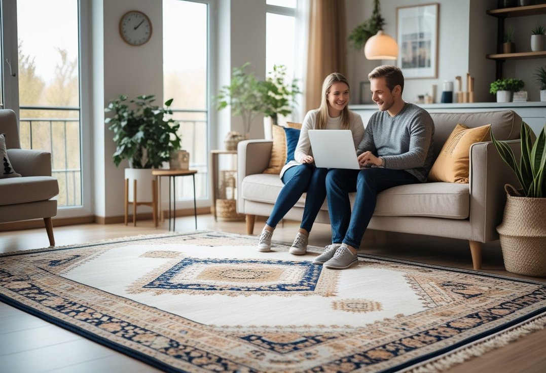 Sådan vælger du de perfekte tæpper til stuen online